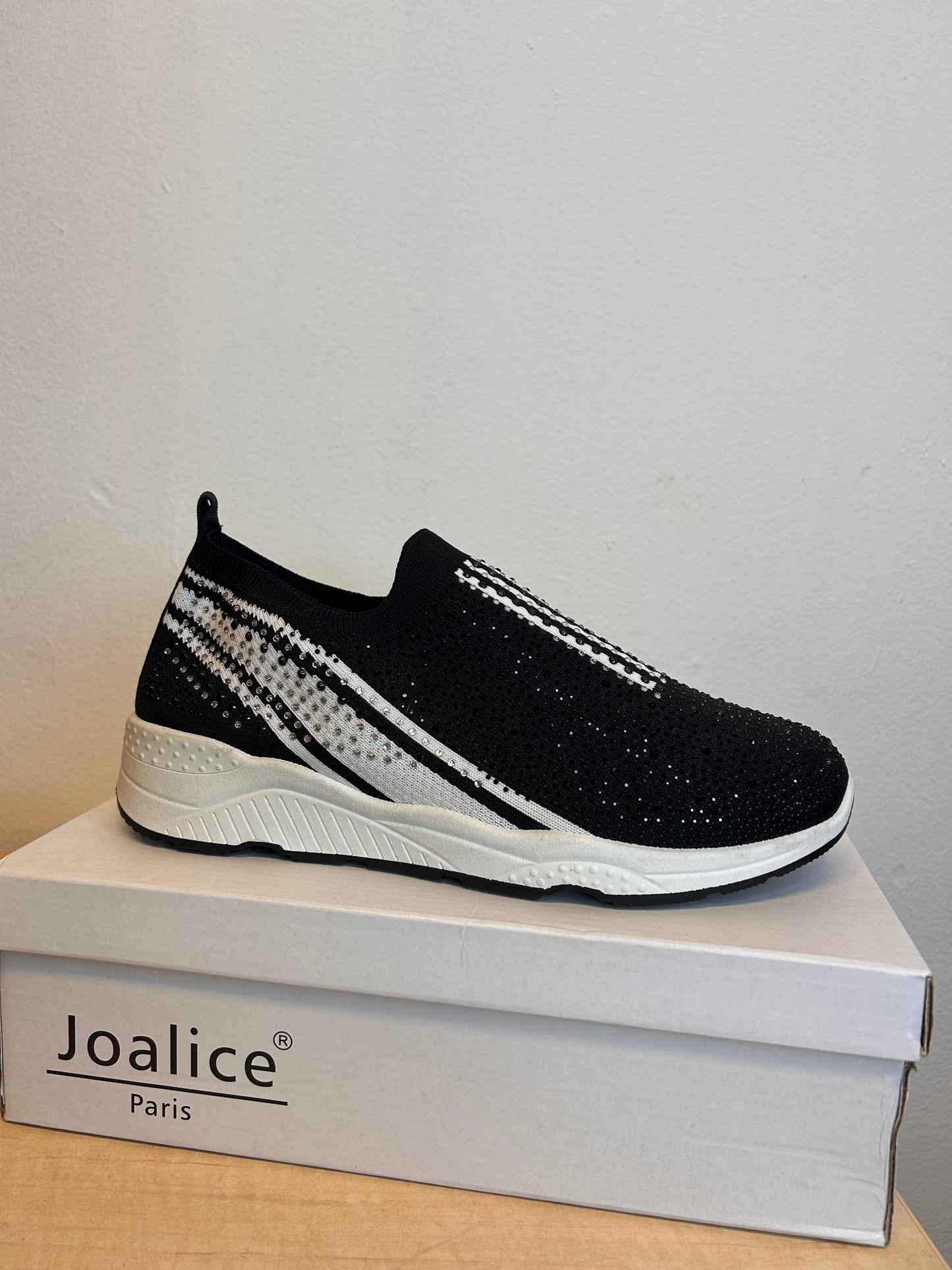 Glitter sneaker zwart