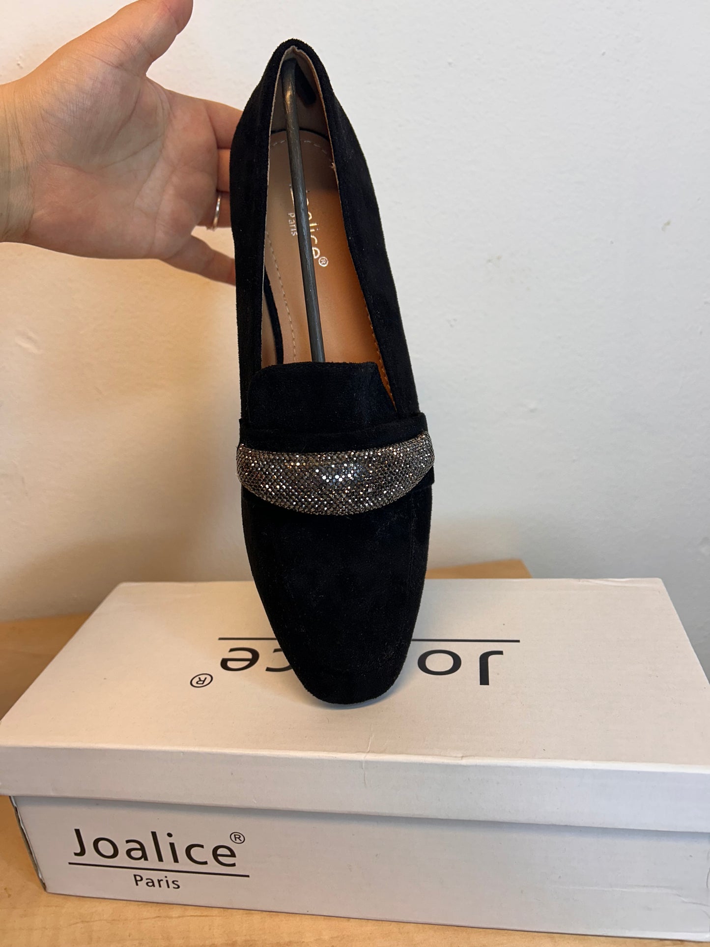 Glitter instappers loafer