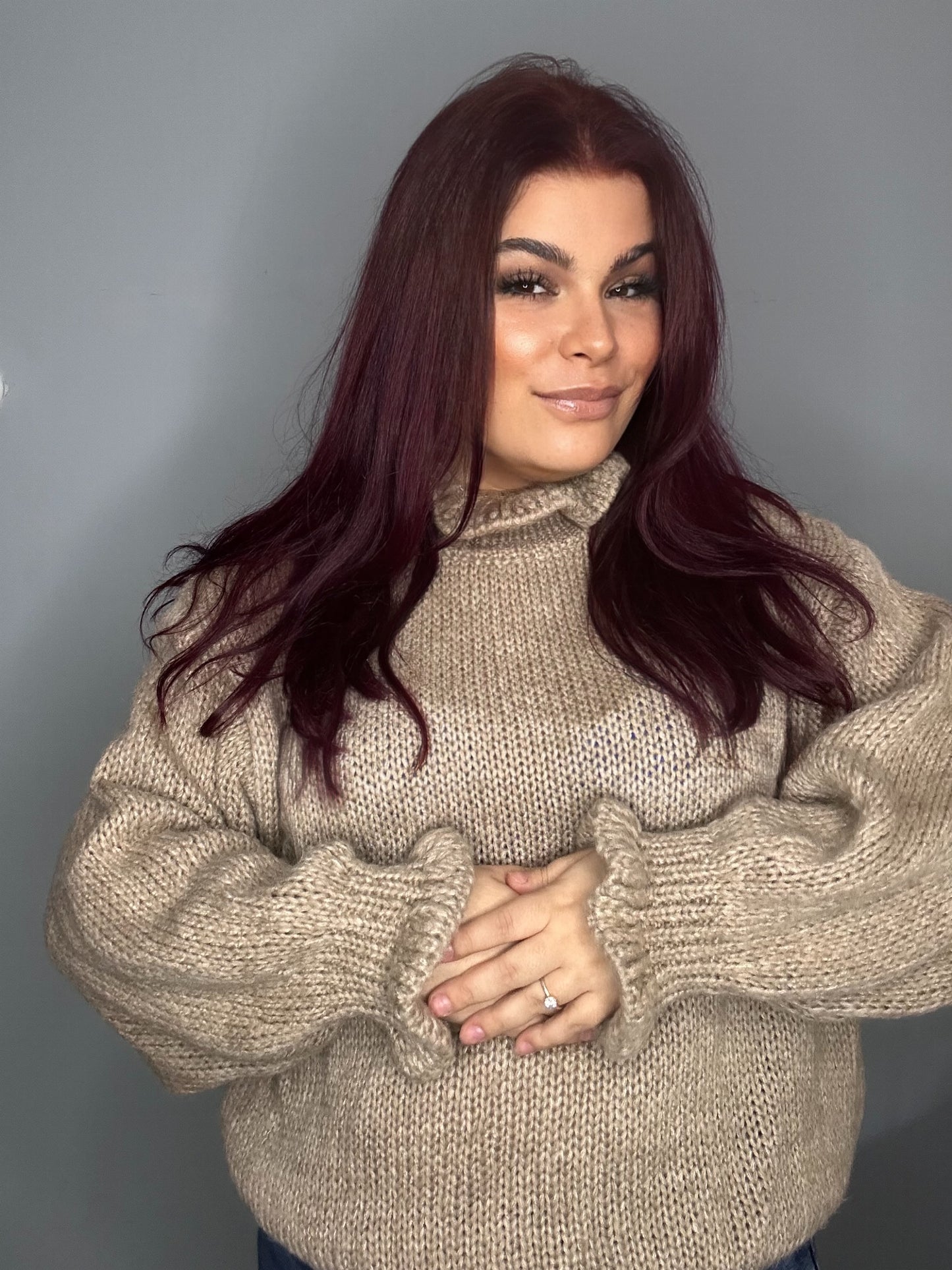 Soft beige trui