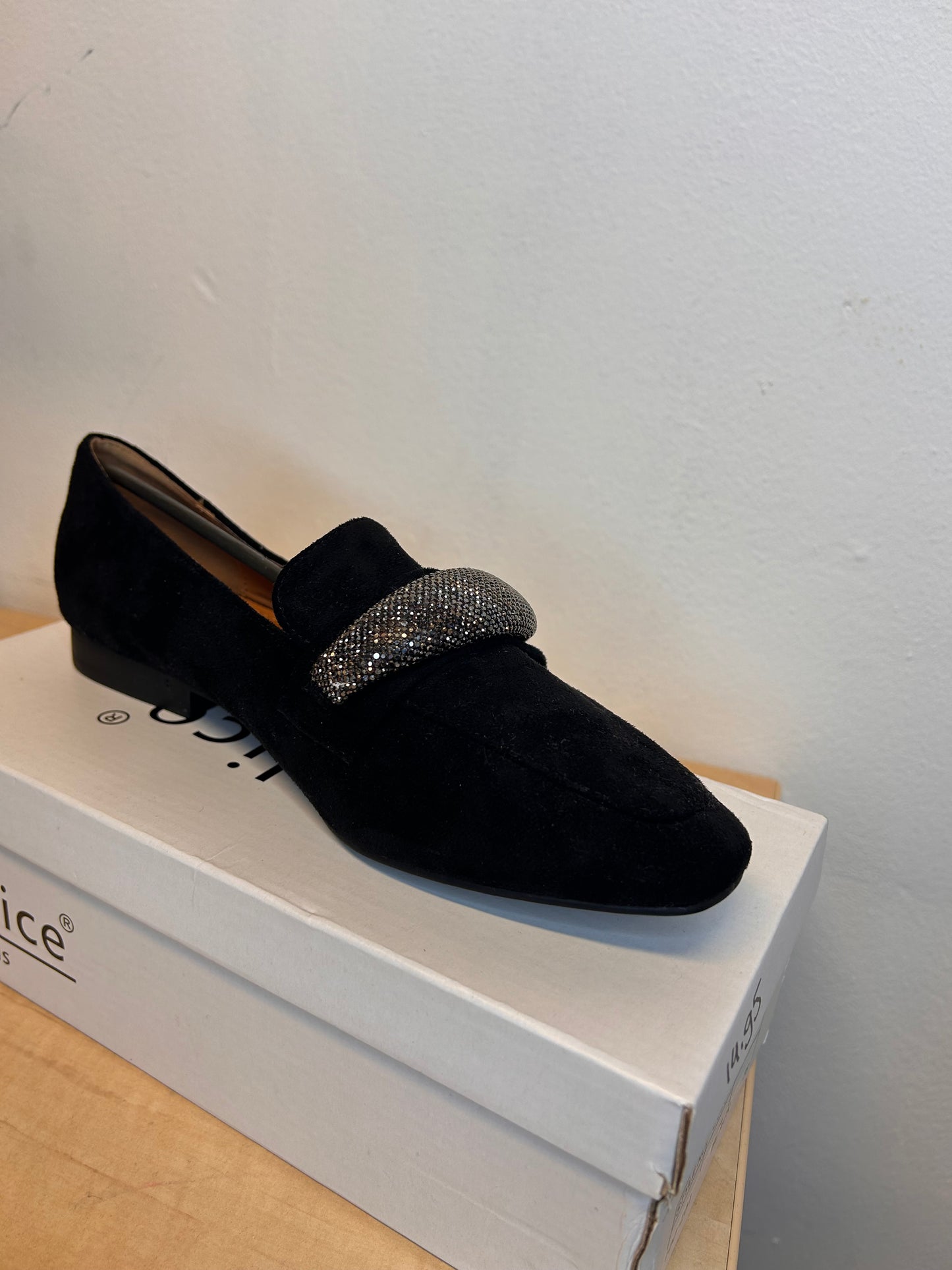 Glitter instappers loafer