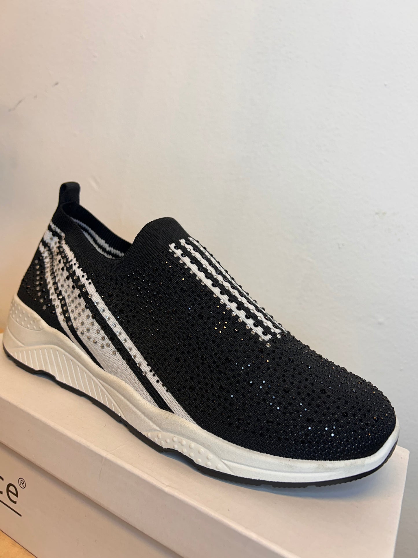 Glitter sneaker zwart